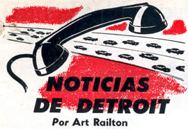 Noticias de Detroit Junio 1958 Por Art Railton