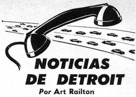 Noticias de Detroit - Febrero 1960 - Por Art Railton