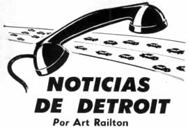 Noticias de Detroit Por Art Railton Abril 1960