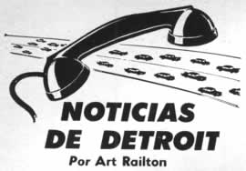 Noticias de Detroit Por Art Railton Agosto 1960