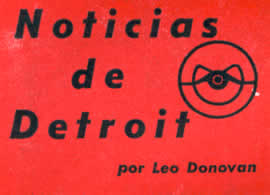 Noticias de Detroit por Leo Donovan Julio 1956