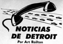 Noticias de Detroit Por Art Railton Mayo 1960
