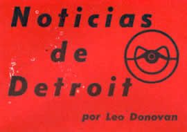 Noticias de Detroit por Leo Donovan Noviembre 1956