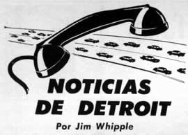 Noticias de Detroit Por Jim Whipple Septiembre 1960