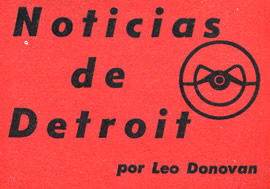 Noticias de Detroit - Por Leo Donovan - Diciembre 1954