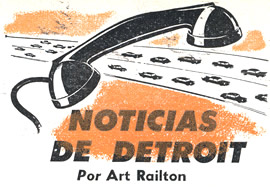 Noticias de Detroit - Por Art Railton - Noviembre 1958