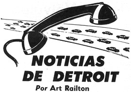 Noticias de Detroit - Por Art Railton - Diciembre 1959