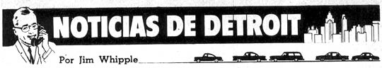 Noticias de Detroit - Por Jim Whipple - Enero 1961
