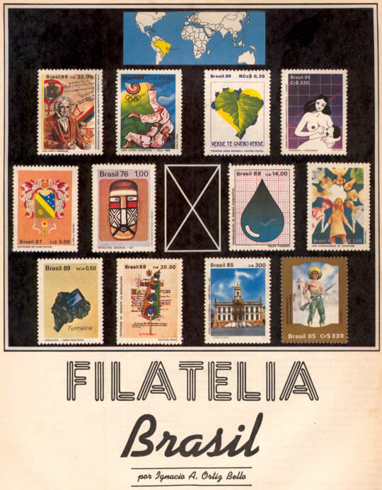 Filatelia Brasil por Ignacio A. Ortiz Bello