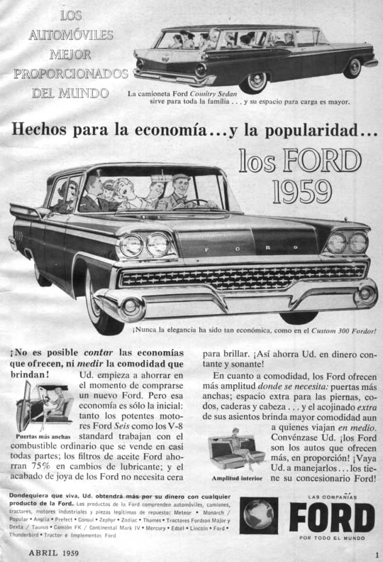Ford Abril 1959