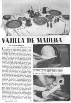 Vajilla de Madera