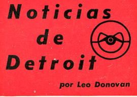 Noticias de Detroit - Septiembre 1956 - Por Leo Donovan