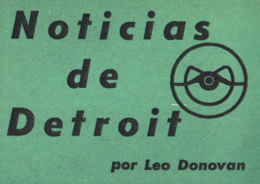 Noticias de Detroit - Marzo 1955 - por Leo Donovan