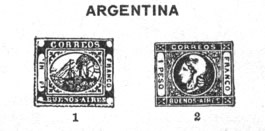 Diseñados por Pablo Cataldi e impresos por Banco y Casa de Moneda, la provincia de Buenos Aires emite sus primeros sellos el 29 de Abril de 1858. El año de 1862 la provincia de Buenos Aires pasa a formar parte de la nación Argentina