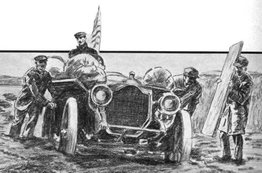 Thomas Flyer gana la carrera entre Nueva York y París celebrada en 1908. El viajar en automóvil a través de los Estados Unidos, Siberia y Europa no era cosa muy fácil en aquellos tiempos. Los motores se descomponían y los engranajes se desgastaban, obligando esta a los mecánicos a efectuar recorridos de cientos de kilómetros en trenes y carros de caballos para obtener piezas de repuesto.