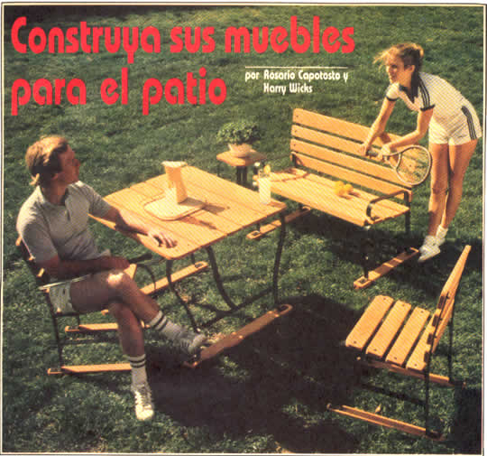Construya sus muebles para el patio - por Rosario Capotosto y Harry Wicks