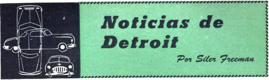 Noticias de Detroit - Por Siler Freeman - Julio 1953