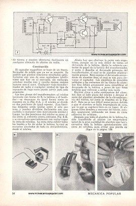 Amplificador Telefónico - Marzo 1958