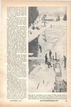 El Corte de Hielo -un arte casi olvidado - Febrero 1952