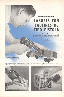Labores con cautines de tipo pistola - Noviembre 1955