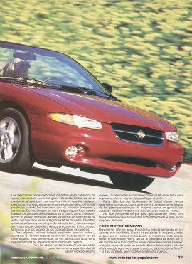 Los Autos Americanos del 96 - Enero 1996