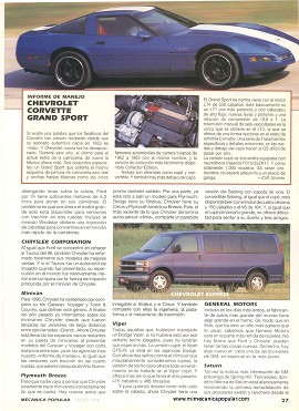 Los Autos Americanos del 96 - Enero 1996