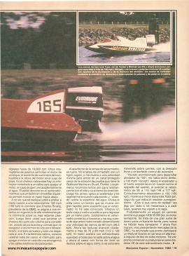 Motor fuera de borda mayor del mundo - Noviembre 1982