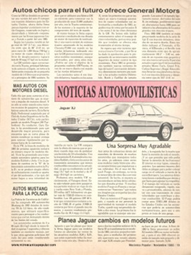 Noticias Automovilísticas - Noviembre 1982