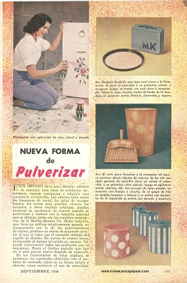 Nueva Forma de Pulverizar - Decorando con Pintura -Septiembre 1958