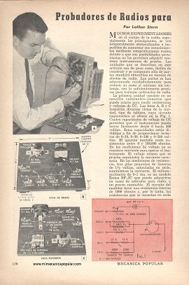 Probadores de Radios para Experimentadores - Febrero 1952