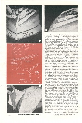 Revestimiento plástico para reparar su bote - Junio 1952
