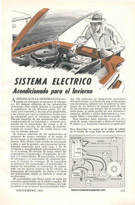 Sistema Eléctrico -Acondicionado para el Invierno - Noviembre 1955