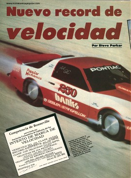 Record de velocidad - Mayo 1987