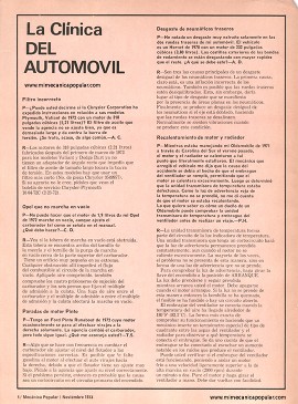 Clínica del Automóvil - Noviembre 1973