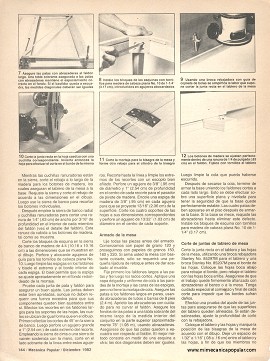 Construya una mesa auxiliar - Diciembre 1982