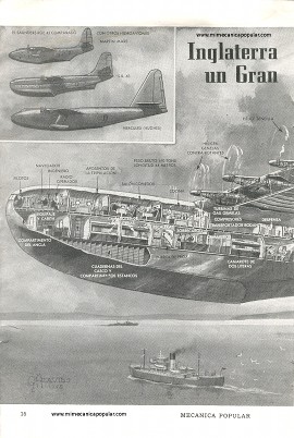 Inglaterra Construye un Gran Hidroavión - Noviembre 1948
