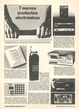 Lo Nuevo en Electrónica - Abril 1979