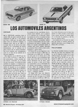 Los Automóviles Argentinos - Diciembre 1974