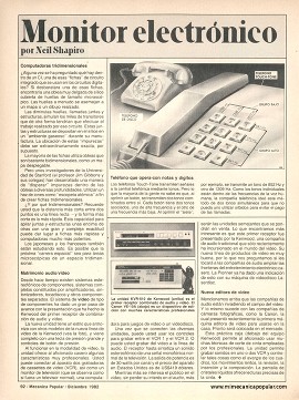 Monitor electrónico - Diciembre 1982