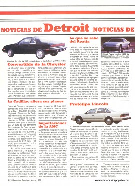 Noticias de Detroit - Mayo 1986