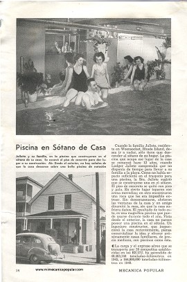 Piscina en Sótano de Casa - Noviembre 1948