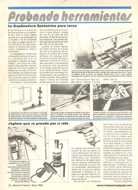 Probando herramientas - Mayo 1986