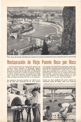 Restauración de Viejo Puente Roca por Roca - Marzo 1957
