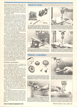 Taladro de banco - Mesa auxiliar - Enero 1986