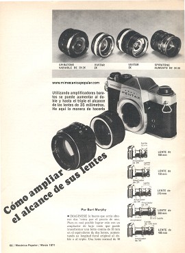 Cómo ampliar el alcance de sus lentes - Marzo 1971