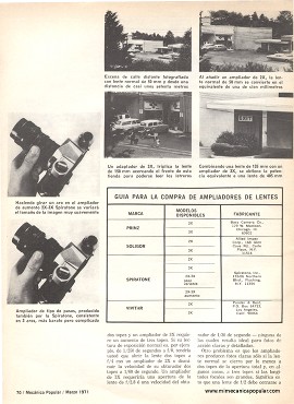 Cómo ampliar el alcance de sus lentes - Marzo 1971