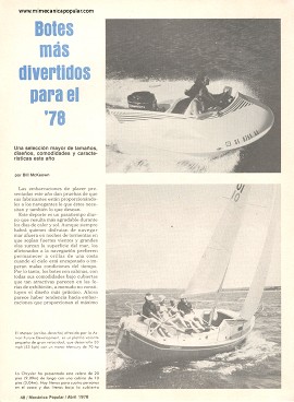 Botes más divertidos para el 78 - Abril 1978