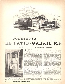 Construya El Patio-Garaje MP - Octubre 1965