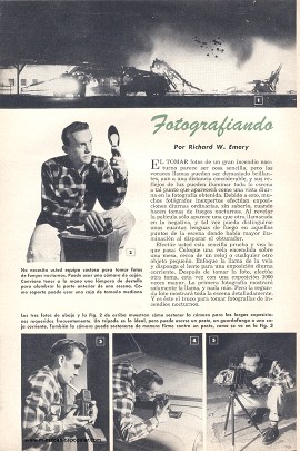 Fotografiando Incendios Nocturnos - Diciembre 1953
