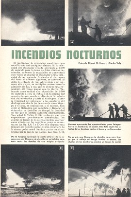 Fotografiando Incendios Nocturnos - Diciembre 1953